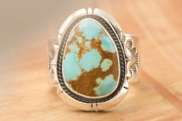 Genuine Number 8 Mine Native American Ring